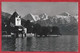 CH.- ZWITSERLAND. SUISSE. OBERHOFEN AM THUNERSEE. SCHLOSS MIT EIGER, MONCH UND JUNGFRAU. 1965 - Oberhofen Am Thunersee