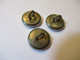 3  Boutons D'uniforme/Banque/C N /Crédit Du Nord  ? /Ancre & Grenade/ 1,6 Cm /Vers 1960      BOUT230 - Boutons