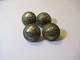 4   Boutons D'uniforme Anciens Bombés /Militaria / OCTROI//Supérieur Franca / 2,1 Cm /Début XXéme     BOUT228 - Botones