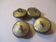 4   Boutons D'uniforme Anciens Bombés /Militaria / OCTROI//Supérieur Franca / 2,1 Cm /Début XXéme     BOUT228 - Bottoni