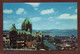 (RECTO / VERSO) CANADA - QUEBEC - SUR LE PROMONTOIRE DU CAP DIAMANT - BEAUX TIMBRES - FORMAT CPA - Québec - Château Frontenac