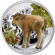 NIUE 1 $ 2014 PROOF 999 SILVER FOREST BABIES WILDLIFE EUROPEAN BISON BISONTE PESO 17,50g TITOLO 0,999 CONSERVAZIONE FOND - Niue