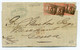 YT N°32 X3 Sur Lettre De ARDROSSAN ( Grande Bretagne )  Pour GENOVA ( Italie ) / 1866 / Côte 250€ - Storia Postale