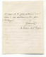 Lettre Signée De Edouard GARNIER / Ecrivain Et Archiviste Aux Archives De L'Empire / 1863 - Sonstige & Ohne Zuordnung