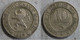 Belgique . 10 Centimes 1895 ( 5 Over 4 ). LEOPOLD II. Légende Flamande - 10 Cents
