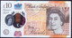UK Great Britain 10 Pounds 2016 UNC P- 395(1) Polymer - 10 Pounds