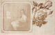 Carte Postale Photo Montage Fleur Rose Décors Fictif Jeune Homme Artiste Peintre-Peinture-Dessin-Chevalet-ART - Fotografie