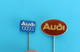 AUDI - Lot Of 2. Vintage Pin Badges * Germany Car Automobile Auto Automobil Deutchland - Audi