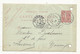 Entier Postal Sur Carte Postale, COSNE,NIEVRE, AUXERRE,YONNE 1905. 2 SCANS - Cartes Postales Types Et TSC (avant 1995)