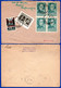 1267. POLAND 1948 2 NICE MULTIFRANKED COVERS TO U.S.A. - Covers & Documents