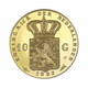 C0538.1# Países Bajos 2017. Reproducción 10 Florines De Oro 1892 (N) - Monarquía/ Nobleza