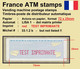 France ATM 33.1.2 B / Avions / Roter Aufdruck / TEST IMPRIMANTE / Fehlt Im Michel !! / LISA Distributeurs Etiquetas - 2000 Type « Avions En Papier »