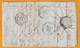 1847 - D6 Moyen Cachet à Date Type 14 Sur Lettre Pliée Avec Corresp De SAINT CHINIAN Vers Aniane, Hérault - Transits - 1801-1848: Precursori XIX