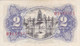 BILLETE DE 2 PTAS DEL AÑO 1938 SERIE B SIN CIRCULAR (UNC) (BANKNOTE) - 1-2 Pesetas