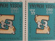 Stamps Romania 1968 # Mi 2763 Printed With Broken Numbers 1.9.  , Paar, Unused - Abarten Und Kuriositäten