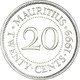 Monnaie, Maurice, 20 Cents, 1999 - Maurice