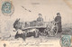 CPA Thèmes - Agriculture - L'Auvergne - Attelage Et Types Auvergnats - Oblitérée Cantal 1904 - Dos Non Divisé - Equipos