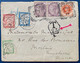 Grande Bretagne Lettre Nov 1899 N°73 X2 & 91 Taxe Anglaise 25, Pour Morlaix Taxée En Arrivée Tricolore Taxe Duval TTB - Cartas & Documentos