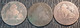 BELGIQUE LEOPOLD PREMIER LOT DE 3 PIECES DE 5 CENTIMES 1837 COTES : 7€-25€-75€-175€ - 5 Centimes