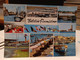 Cartolina Saluti Da Fiumicino, Vedutine, Aeroporto, Porto,spiaggia  1968 - Transportes