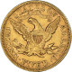 Monnaie, États-Unis, Coronet Head, $5, Half Eagle, 1880, U.S. Mint - 5$ - Half Eagles - 1866-1908: Coronet Head (tête Couronnée)