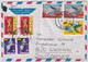 MiNr. 299-300, 313-314 Ghana 1967, 1. Juni. Freimarken: Nationale Symbole Bedarfsluftpostbrief In Die Schweiz Gelaufen - Ghana (1957-...)