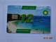 CARTE  A PUCE CHIP CARD LAVAGE AUTO AUTOMOBILE CARTE 12 UNITES LAVAGE BP - Lavage Auto