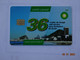 CARTE  A PUCE CHIP CARD LAVAGE AUTO AUTOMOBILE CARTE 36 UNITES LAVAGE BP - Car Wash Cards