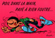 16334  LAGAFFE " Poil Dans La Main Payé à Rien Foutre ...............   ( FRANQUIN BD ILLUSTRATEUR  )   ( 2 Scans ) - Comics