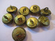 9 Boutons Anciens/ Banque/ Uniforme/Crédit Lyonnais/ C L / Doré/ Belle Jardiniére /1,7 Cm/ Début XXéme        BOUT234 - Buttons