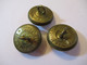 3  Boutons Anciens Bombés/ Banque/ Uniforme/Crédit Lyonnais/ C L / Doré/ Belle Jardinière /2,2 Cm/ Début XXéme   BOUT235 - Knopen