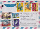 MiNr. 297-301, 313-314 Ghana 1967, 1. Juni. Freimarken: Nationale Symbole Bedarfsluftpostbrief In Die Schweiz Gelaufen - Ghana (1957-...)