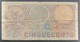 BANKNOTE ITALIA 500 LIRE 1974 MICONI NARDI FABIANO CIRCULATED - 500 Liras