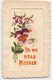 CPA Brodée - Fantaisie - To My Dear Mother - Broderie - Bouquet De Fleurs - Embroidered