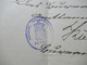 Delcampe - DR Dienst 1884 Blauer Ra3 Frei Lt. Avers No.12 Herzogl. Anhaltischer Amtsanwalt Stempel K1 Zerbst Mit Papiersiegel - Dienstzegels