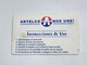 Paraguay-(PY-ANT-0010B)-(13)-ANTELCO NOS UNE-(09102710)(100 Impulsos)used+1card Prepiad Free - Paraguay