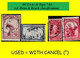 1928/38 BUTA BELGIAN CONGO / CONGO BELGE CANCEL STUDY [C] SELECTION COB 141++PA11+175+176 (x 4 STAMPS) TYPE 7A1- - Varietà E Curiosità