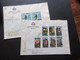 San Matino 1966 Und 67 Ufficio Filatelico Governativo 2x Einschreiben / Reko Brief / FDC Nach Halle Westfalen - Cartas & Documentos