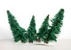 BUSCH - LOT De 4 ARBRE, SAPIN - DECOR PAYSAGE HO, H:6 & 8cm MINIATURE TRAIN NEUF - MODELISME FERROVIAIRE  (1712.72) - Versieringen