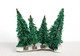 BUSCH - LOT De 4 ARBRE, SAPIN - DECOR PAYSAGE HO, H:6 & 8cm MINIATURE TRAIN NEUF - MODELISME FERROVIAIRE  (1712.73) - Scenery