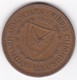 Chypre 5 Mils 1963 , En Bronze , KM# 39 - Chipre
