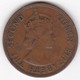 Chypre 5 Mils 1955 Elizabeth II , Bronze, KM# 34 - Cyprus