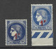 France Petites Variétés N°486 Bleu Et Bleu Foncé    Neufs  * * B/  TB   Voir Scans  Soldes ! ! ! - Ongebruikt