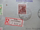 Berlin 1949 Rotaufdruck MiF Mit 4 Marken U.A. Nr.25 Einschreiben Ortsbrief Berlin Charlottenburg 4 Briefmarkenhaus Bären - Brieven En Documenten