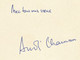 Signature Autographe D' André CHAMSON "Avec Tous Mes Voeux", Sur Carte De Voeux Format 12,5cm X 17cm - Otros & Sin Clasificación
