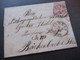 AD NDP 1869 Nr.16 EF Kleiner Faltbrief Mit Inhalt Stempel K1 Glogau Nach Reichenbach In Schlesien Lacksiegel Mit Kanone - Storia Postale