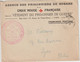 1916 - CROIX-ROUGE ! ENVELOPPE "VETEMENT Du PRISONNIER DE GUERRE" En FRANCHISE De PARIS => LYON - Cruz Roja