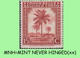 1942 ** BELGIAN CONGO / CONGO BELGE = COB 250 MNH RED BROWN PALM TREE : BLOC OF -4- STAMPS WITH ORIGINAL GUM - Blocks & Kleinbögen