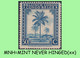 1942 ** BELGIAN CONGO / CONGO BELGE = COB 233 MNH BLUE PALM TREE : BLOC OF -4- STAMPS WITH ORIGINAL GUM - Blocks & Sheetlets