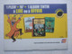 1999 TINTIN PANNEAU PUBLICITAIRE Plastique TOTAL Publicité Sur Point De Vente CAPITAINE HADDOCK Hergé Moulinsart 1999 - Affiches & Offsets